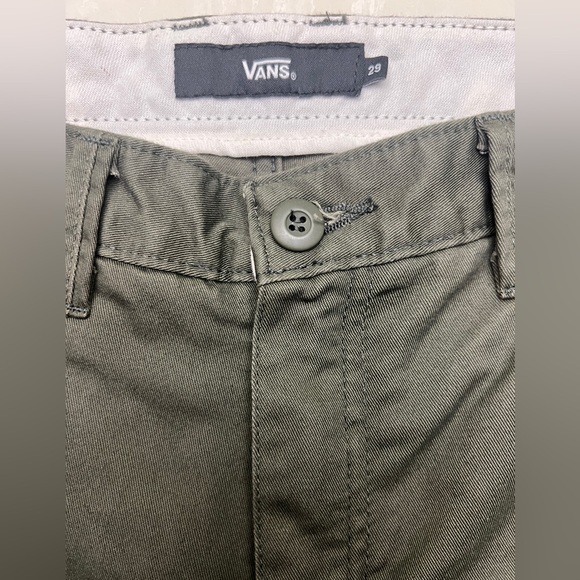 VANS The Authentic Chino Stretch Pants - dark green - size 29 - Picture 5 of 11